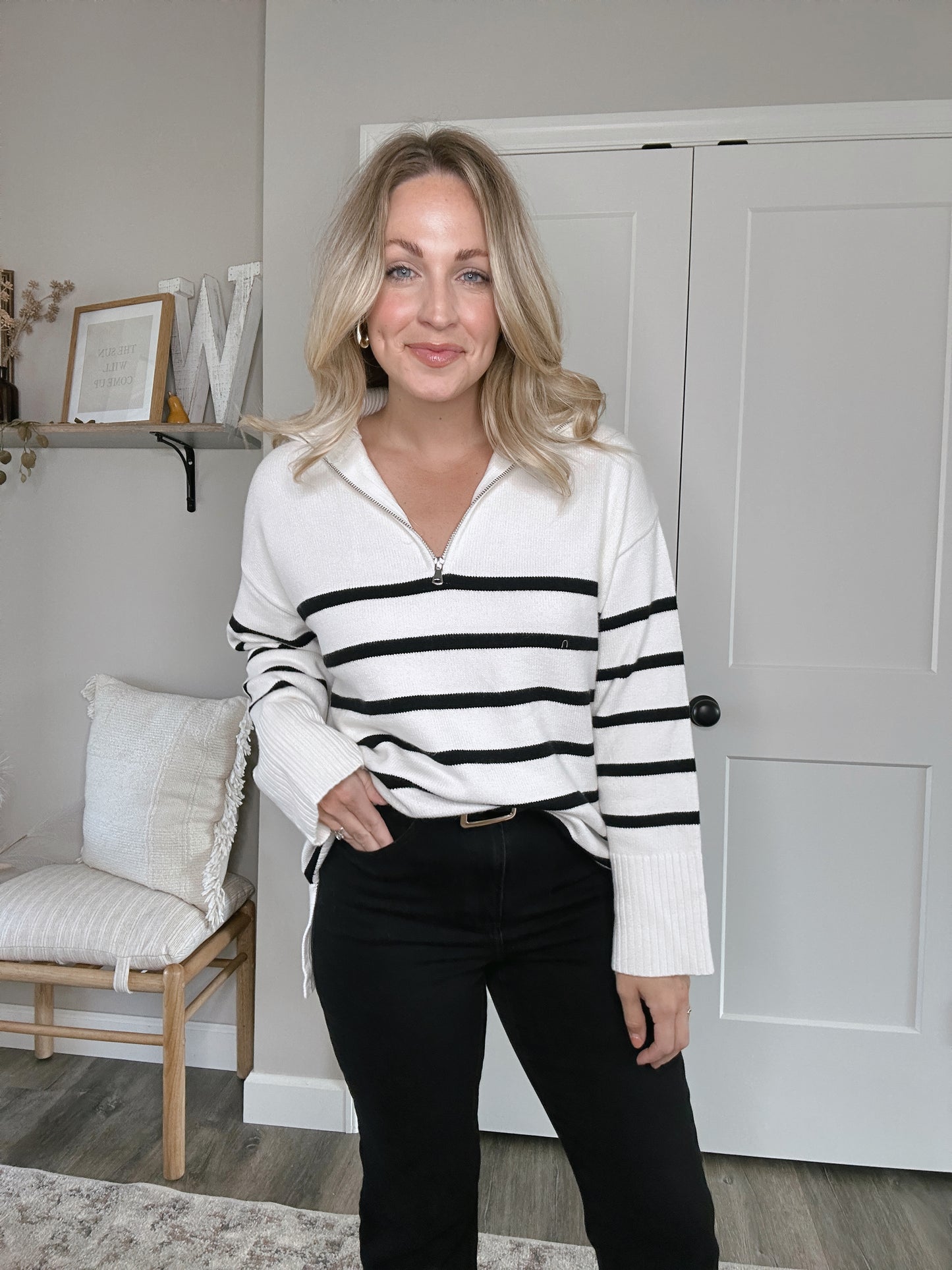 Cozy Striped Knit Sweater