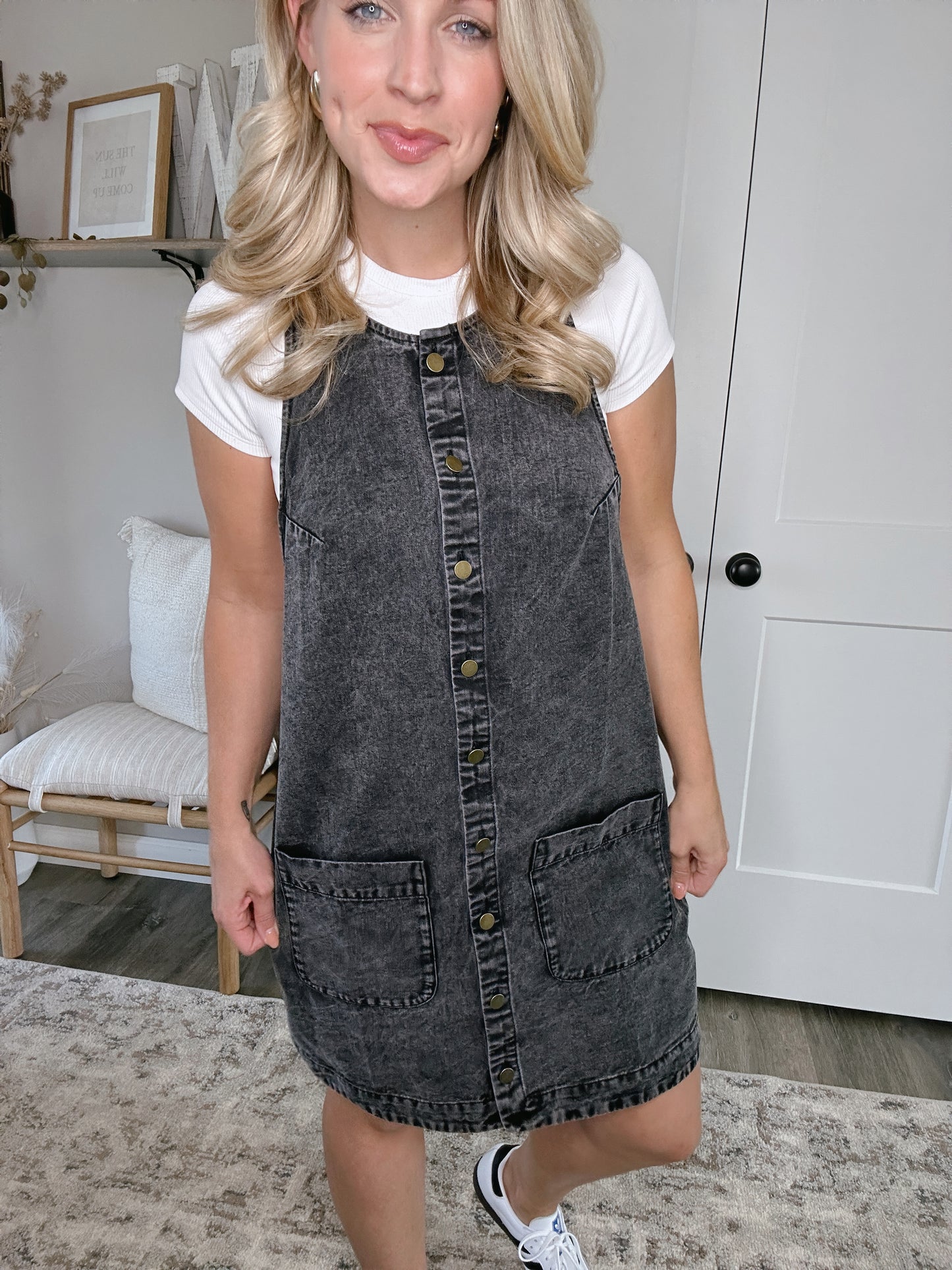 The Button Down Jumper Dress
