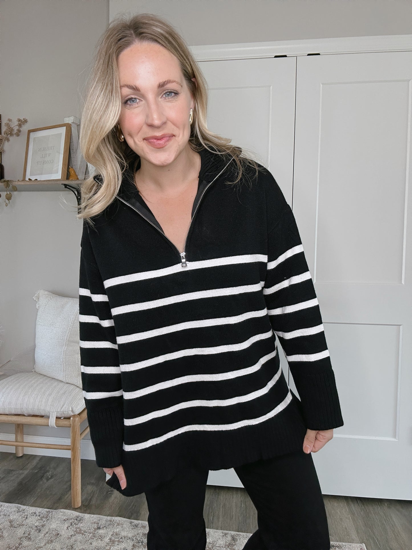 Cozy Striped Knit Sweater