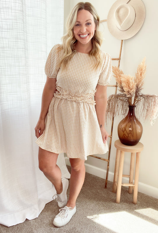 The Gingham Cut Out Dress