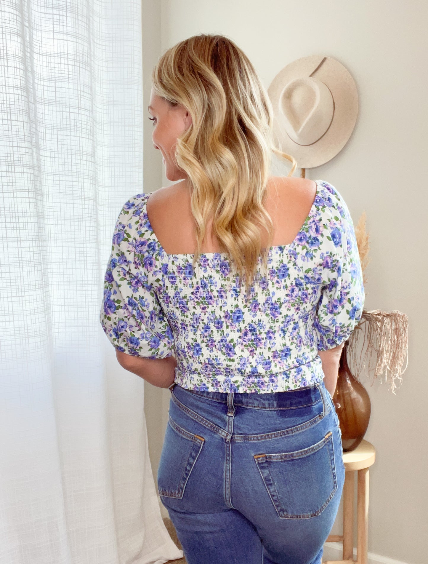 The Blue Floral Top