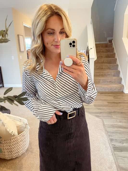 The Olivia Striped Blouse